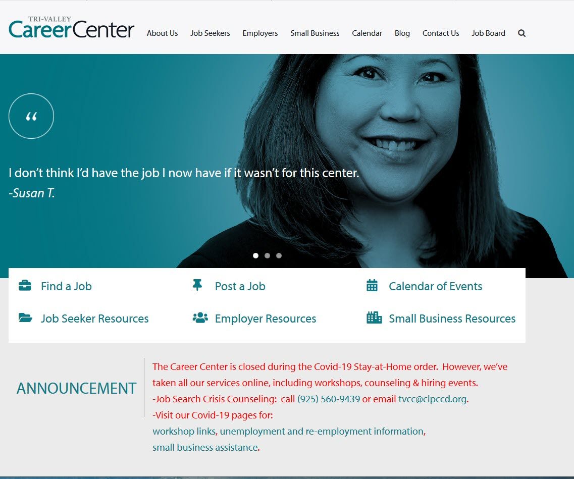 Bay Area Career Search website design